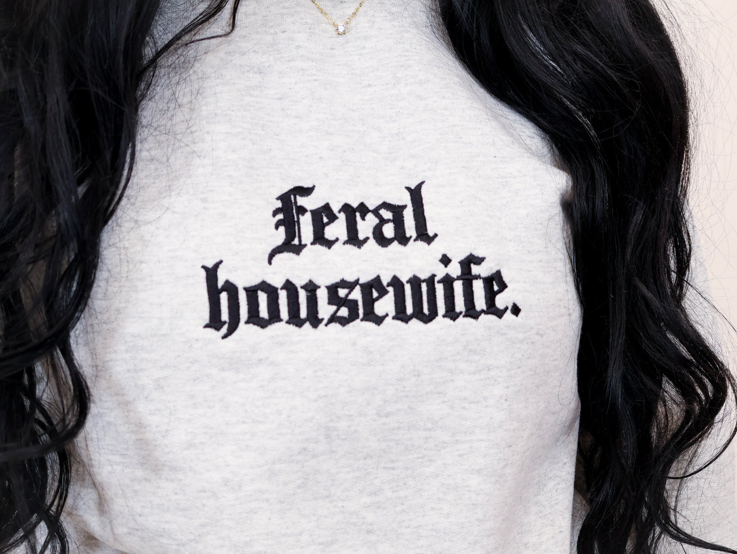 Moody Edgy Embroidered Sweatshirts
